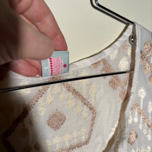 Cupcake International Golden Embellished Patterned Tunic Top - Picture 5 of 9